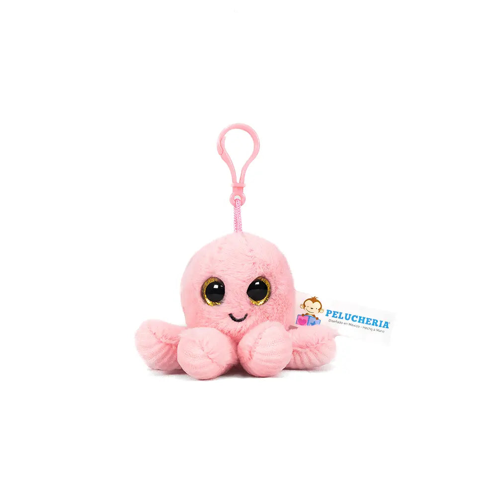 Set de 12 Piezas Llavero Pulpo de peluche 7 cm