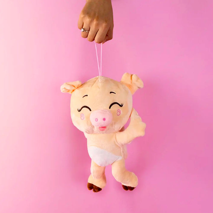 Set de 6 Piezas Porky de peluche Angelito 28 cm