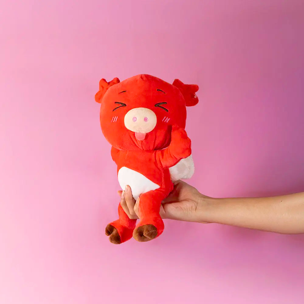 Set de 6 Piezas Porky de peluche Angelito 28 cm