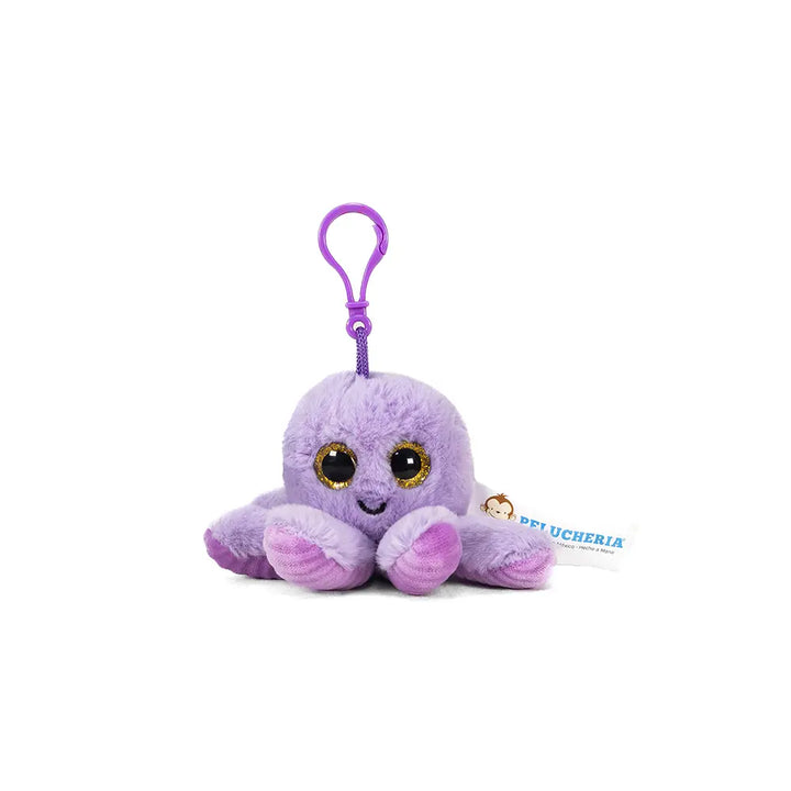 Set de 12 Piezas Llavero Pulpo de peluche 7 cm
