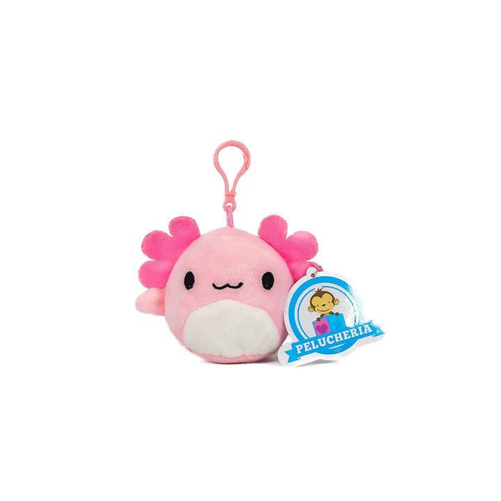 Set de 6 Piezas Llavero Ajolote de peluche 8 cm