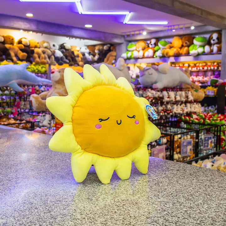 Sol de peluche, cojín 40 cm