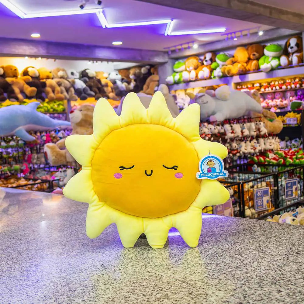 Sol de peluche, cojín 40 cm