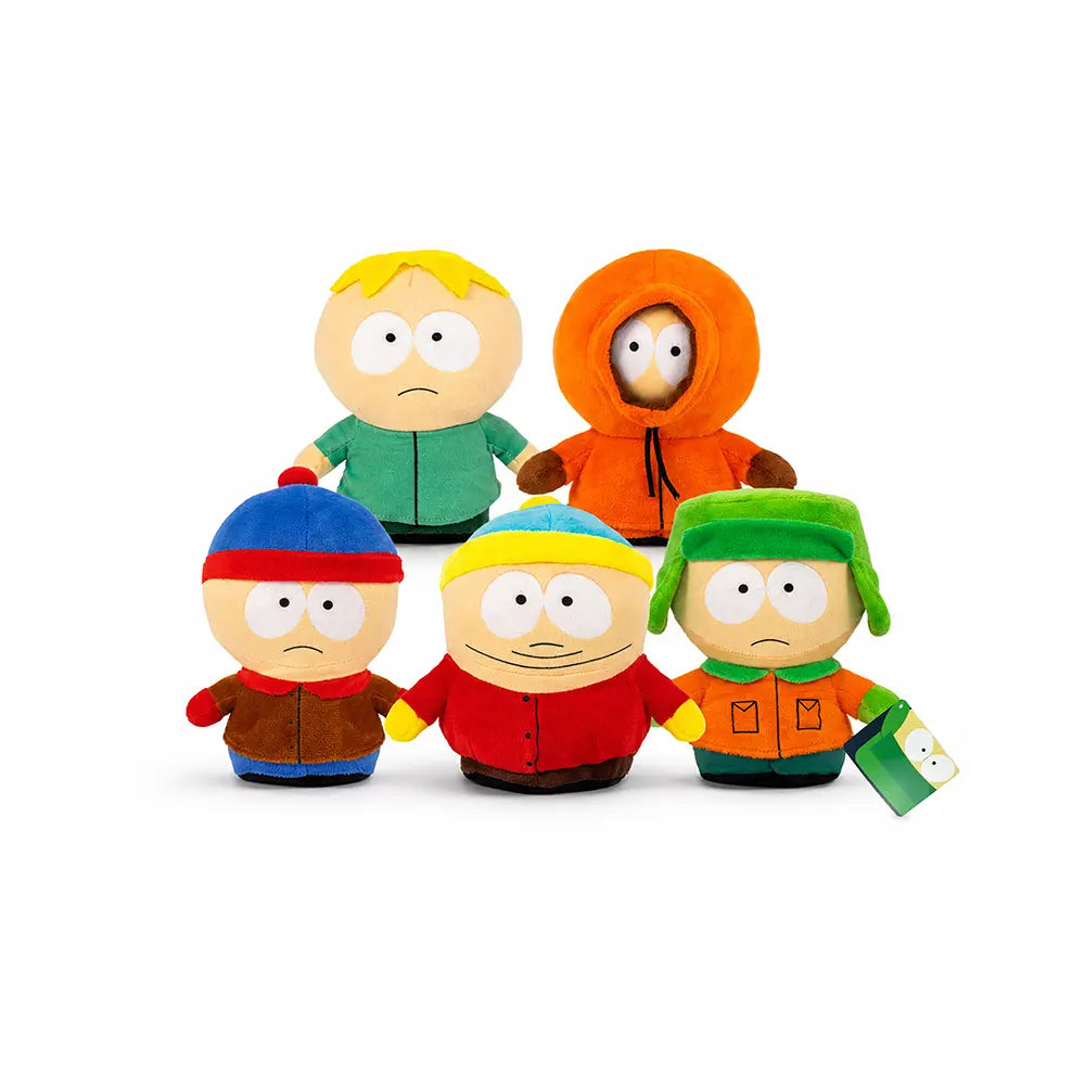 Set de 5 Piezas South Park de peluche 18 cm, peluches originales, Cartman, Stan, Kyle, Kenny y Butters 