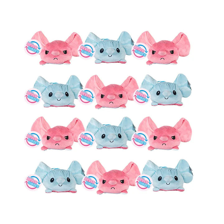 Productos reversibles color rosa y azul , peluches de novedad y en tendencia. peluches economicos para maquinas caza muñecos