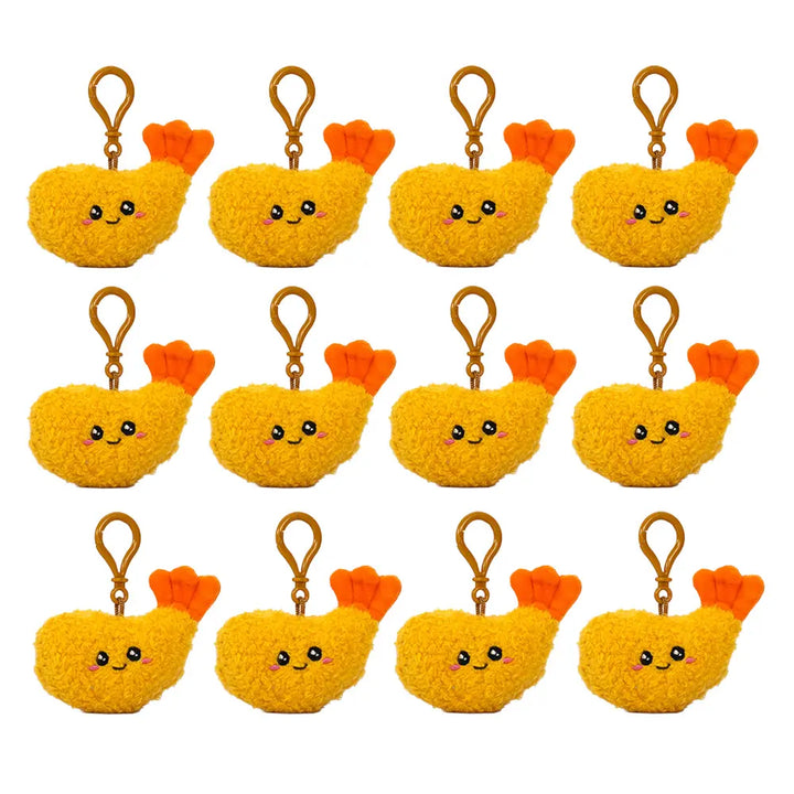 Set de 12 Piezas Llavero de peluche tempura 10 cm