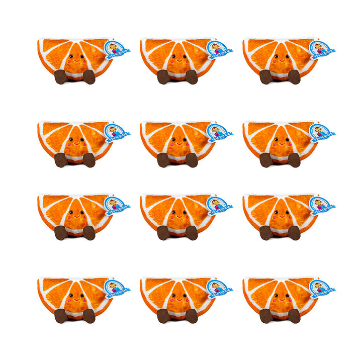 Set de 12 piezas Naranja de Peluche Citrus fruta 20 cm
