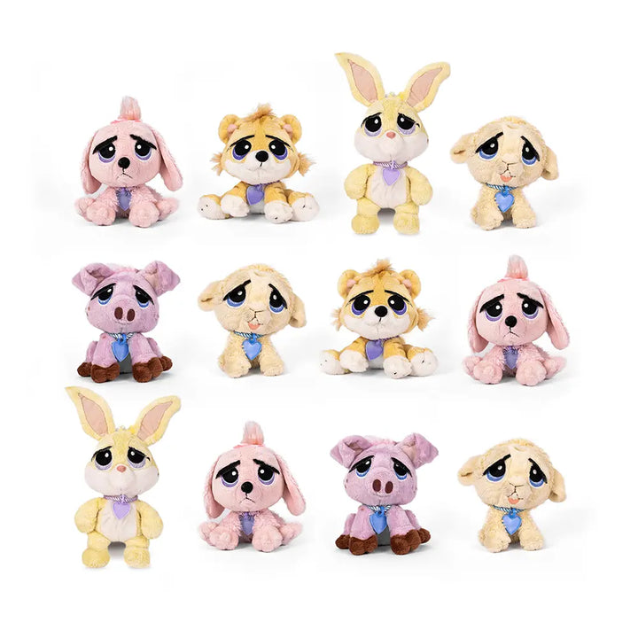 Set de 12 Piezas Lil Pets de peluche 16 cm