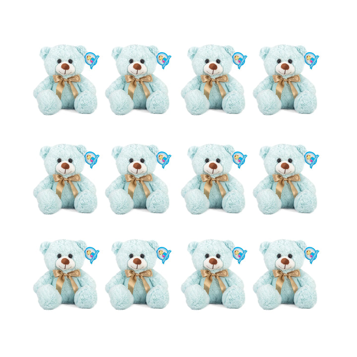 Set de 12 piezas Osito Teo Azul 25cm