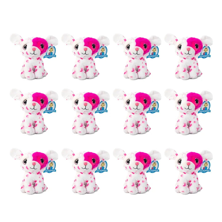 Set de 12 Piezas Perrito de peluche Love Titi 15 cm