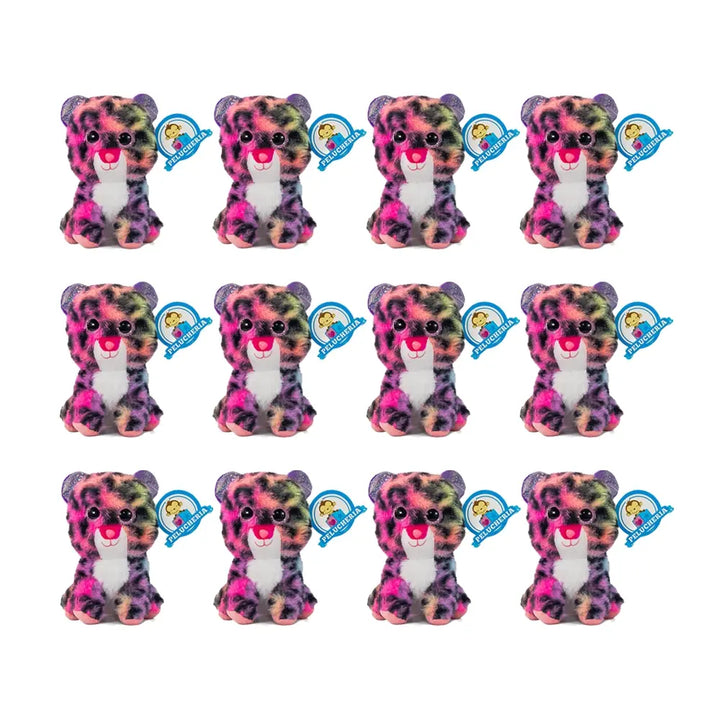 Set de 12 Piezas Jaguar de peluche Multicolor Titi 15 cm