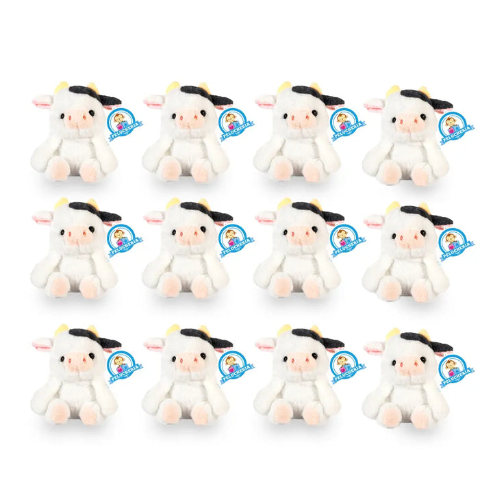 Set de 12 Piezas Vaca de peluche Lulú 22 cm