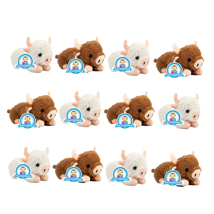 Set de 12 Piezas Vaca de peluche Loli 22 cm