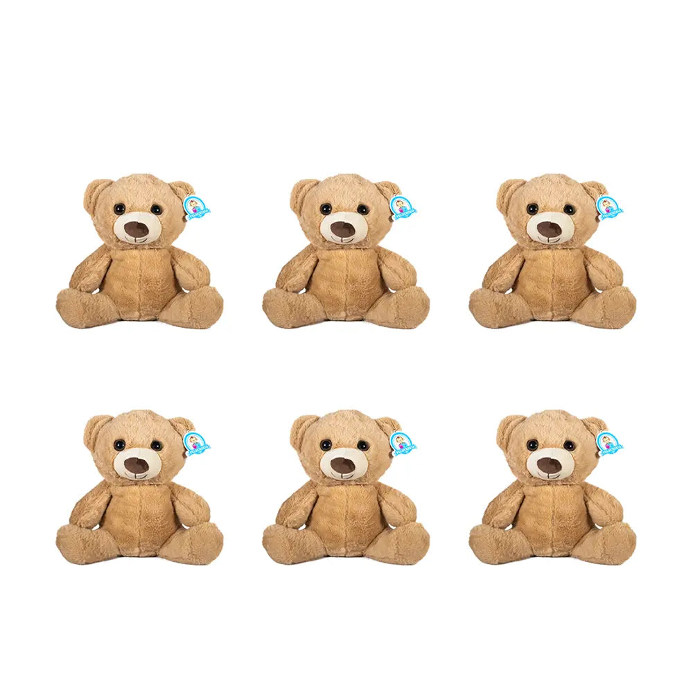 Set de 6 piezas Oso de peluche Milo 30 cm