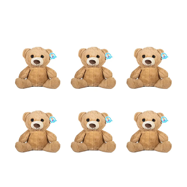 Set de 6 piezas Oso de peluche Milo 30 cm