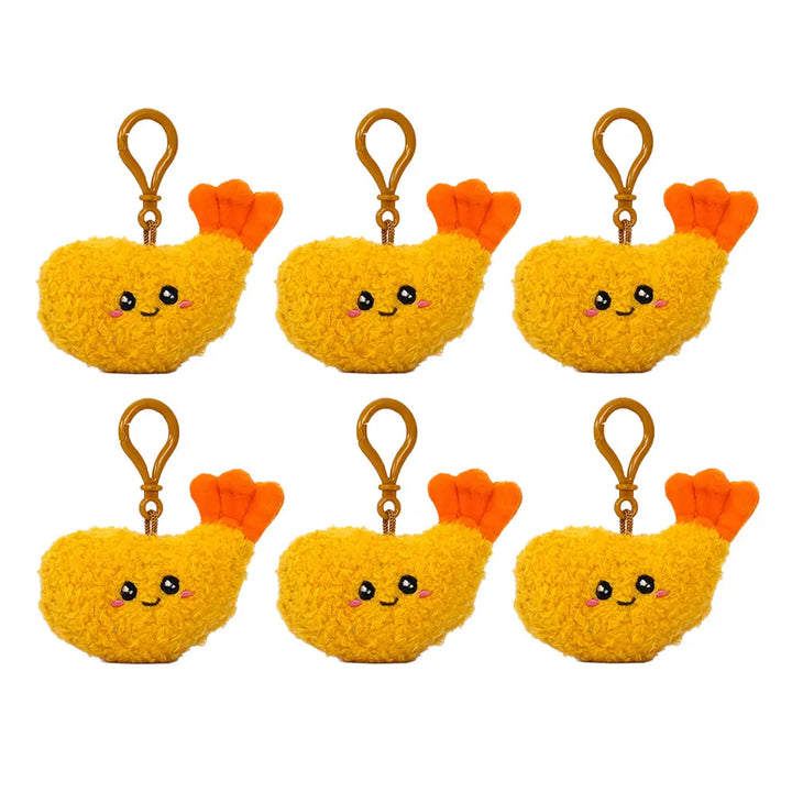 Set de 6 Piezas Llavero de peluche tempura 10 cm