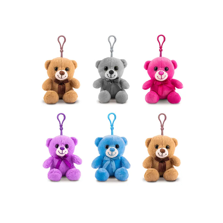 Set de 6 Piezas Llavero de peluche Osito Baby  12 cm