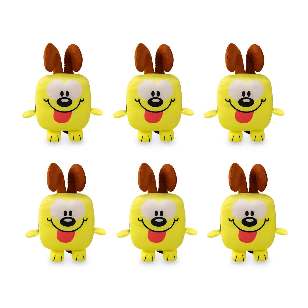 Set de 6 Piezas Odie Perro de peluche Garfield 18 cm