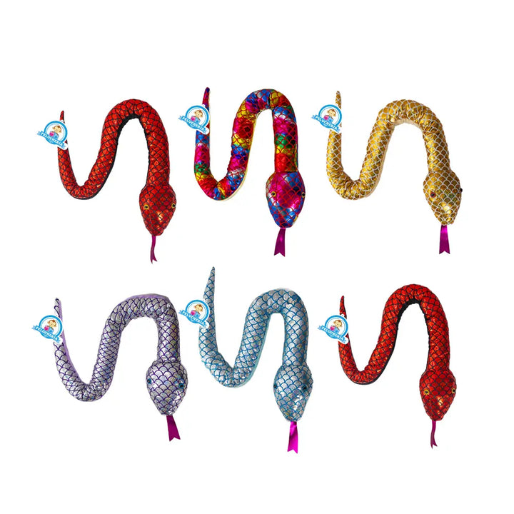 Set de 6 Piezas Serpiente de peluche Colors  100 cm