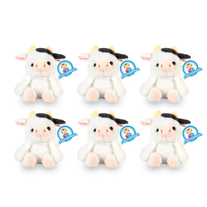 Set de 6 Piezas Vaca de peluche Lulú 22 cm