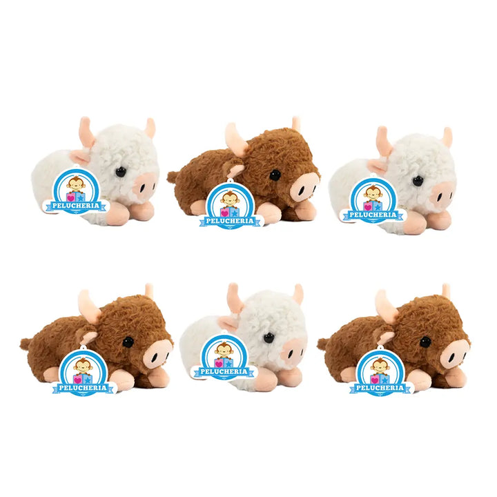 Set de 6 Piezas Vaca de peluche Loli 22 cm