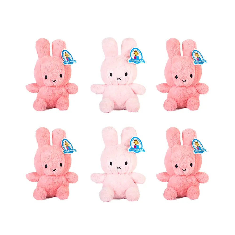 Set de 6 Piezas Conejo de Peluche Mix Wiki 20 cm